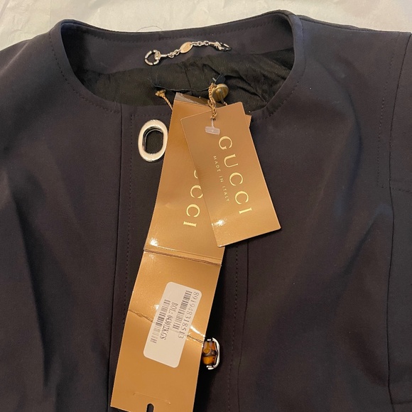 NWT! Gucci Cropped Cotton Jacket With Bamboo Buttons - Picture 5 of 16